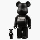 Bearbrick Nitro Microphone Underground 100% & 400% Set Black
