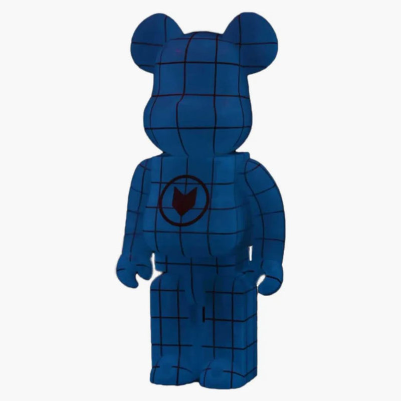 Bearbrick Nort (blue Glow In The Dark) 400% Neutral