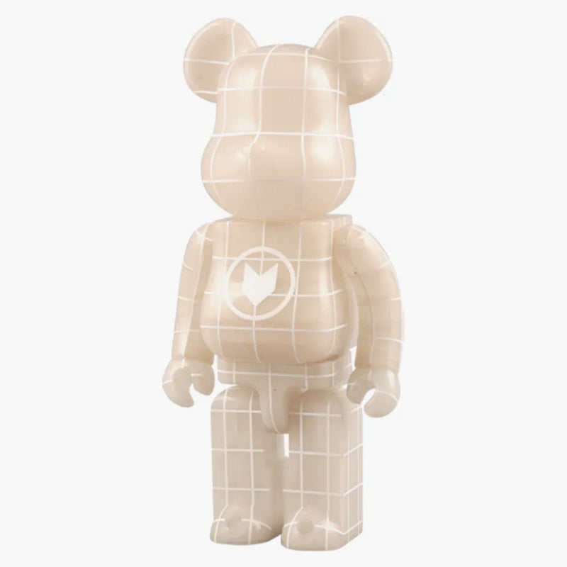 Bearbrick Nort (blue Glow In The Dark) 400% Neutral