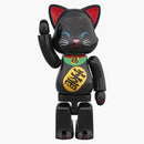 Bearbrick Nyabrick Beckoning Cat 100% Black