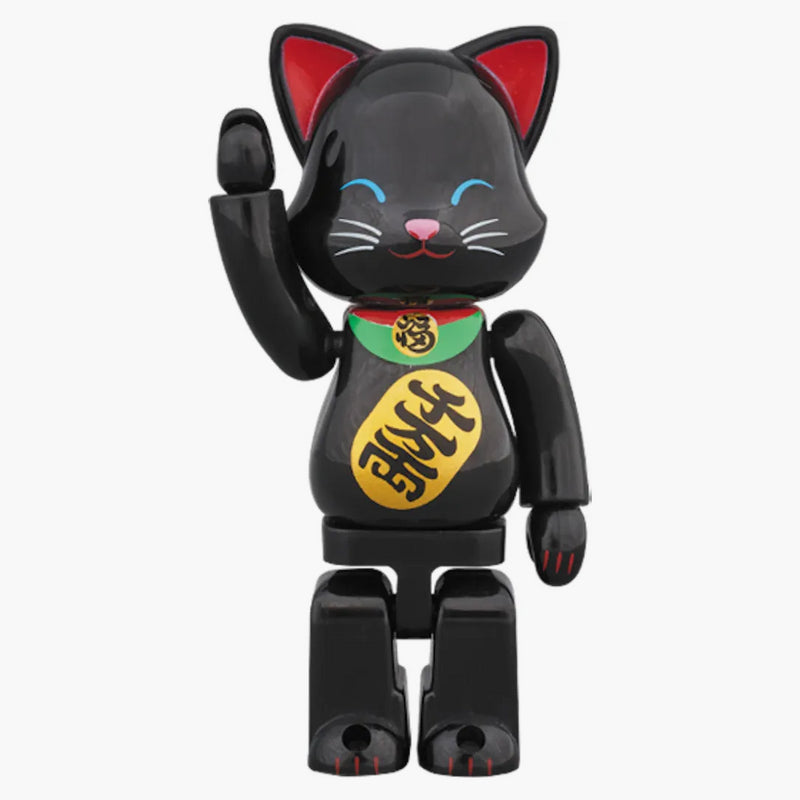 Bearbrick Nyabrick Beckoning Cat 100% černá
