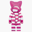Bearbrick Nyabrick Cheshire Cat 400% Pink/White