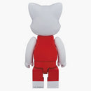 Bearbrick Nyabrick Hello Kitty (Red Overalls Ver.) 400% White