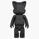 Bearbrick Nyabrick Karimoku Flotación de gato negro 400% Negro