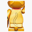 Bearbrick Nyabrick Lucky Cat 100% & 400% Set Gold Plated