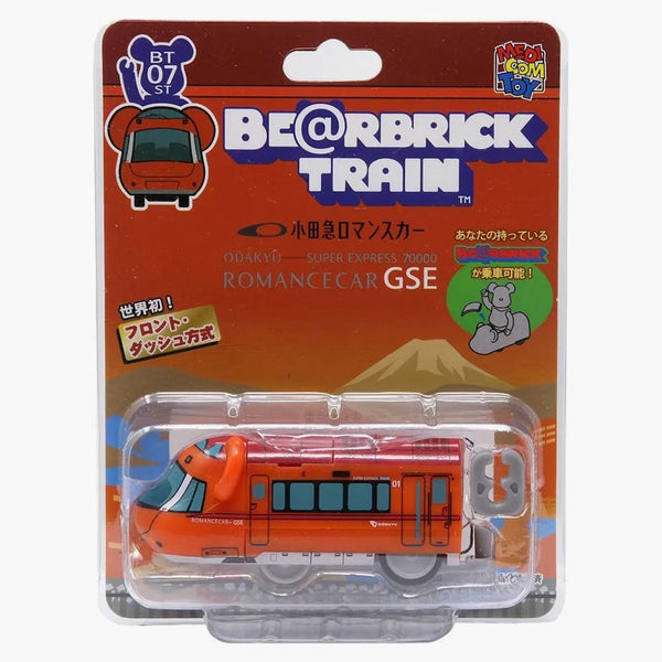 Bearbrick Odakyu Romancecar 70000 Serie GSE Figura del treno GSE