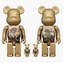 Bearbrick Ogata Korin's Fujin Raijin 4 PC set 100% & 400% set