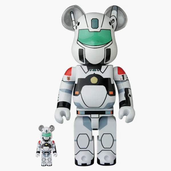 Bearbrick Patlabor AV-98 Ingram 100% & 400% set Silver