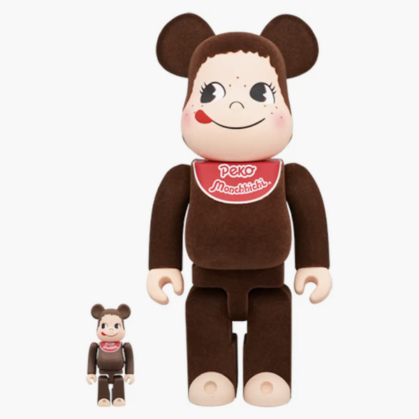Bearbrick Pecocci 100% a 400% set hnědá