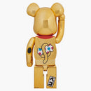 Bearbrick Peko-Chan Beckoning Cat 1000% gold