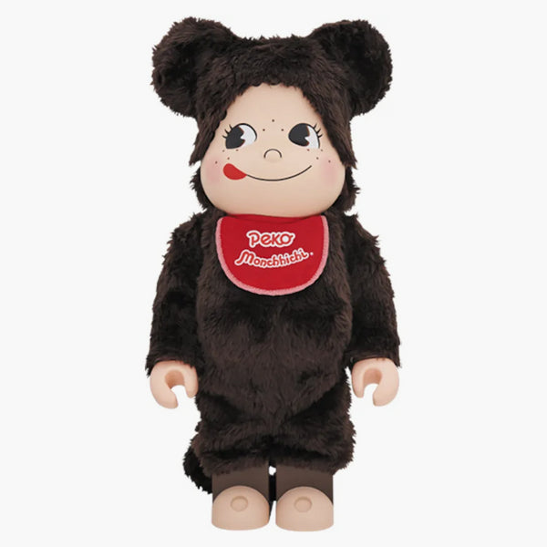Bearbrick Peko Monchhichi Pekochhichi 1000% marrone