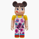 Bearbrick Peko-Chan Milky 70th Anniversary 100% e 400% Set