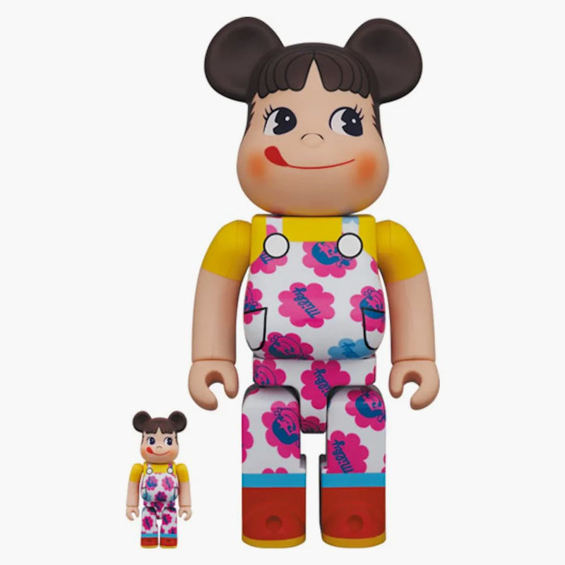 Bearbrick Peko-chan Milky 70. výročí 100% a 400% sada