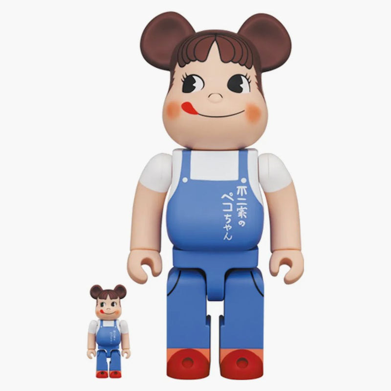 Bearbrick Peko-chan The Mondls Girl 100% & 400% Set