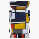 Bearbrick Piet Mondrian 100% & 400% set multi