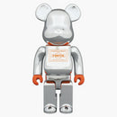 Bearbrick Porter Silver Plating 400% Silver