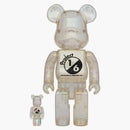 Bearbrick Project 1/6 100% e 400% Impostare Clear Crome