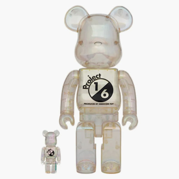 Projekt Bearbrick 1/6 100% & 400% nastavil Clear Crome