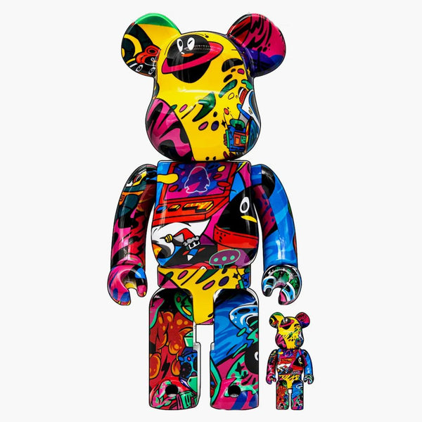 Bearbrick QQ 21. výročí Limitované edice Cool Lab 100% & 400% sada