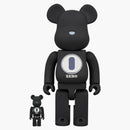 Bearbrick Robert Indiana X Framment Design 100% e 400% Set nero/bianco