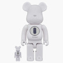 Bearbrick Robert Indiana X Framment Design 100% e 400% Set bianco/nero