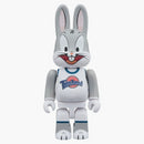 Bearbrick X Space Jam Bugbrick Bugs Bunny 100% y 400% Set Grey