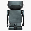 Bearbrick Rabrick Chrome 400% nero