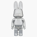 Bearbrick Rabbrick Chrome 400% Silver