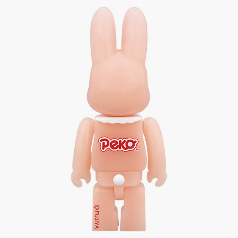 Bearbrick Rabbrick kostým Peko-chan 100% a 400% nastaveno červené fosforescence