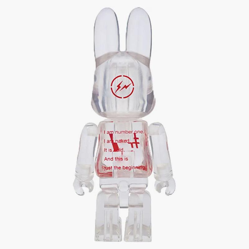 Fragment Bearbrick Rabbrick čistý 100% červená