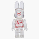 Bearbrick Rabbrick Fragment Clear 400% red