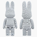 Bearbrick Rabbrick Karimoku Birch 400% bílá