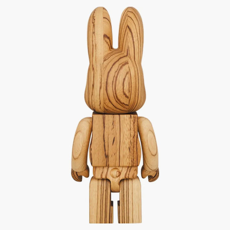 Bearbrick Rabbrick Karimoku Zebra Wood 400%