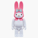 Bearbrick Rabbrick My Melody 100% White/pink