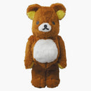 Bearbrick Rilakkuma (Costume version) 400% Brown