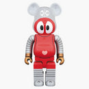 Bearbrick Robocon 1000% Red/Gray