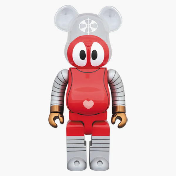 Bearbrick Robocon 1000% červená/šedá