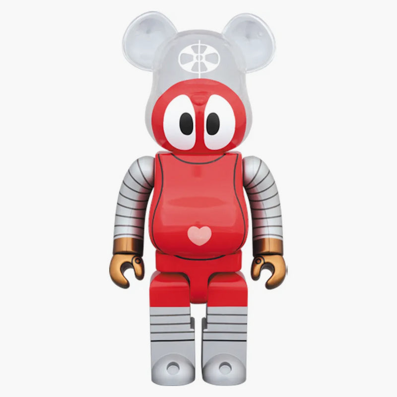 Bearbrick Robocon 400% červená/šedá