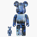 Bearbrick Rostarr 100% & 400% Set Blue