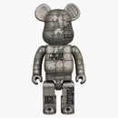 Bearbrick Royal Selangor Steampunk Iron Bright 400% Silver