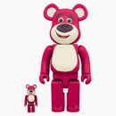 Bearbrick Rozzo 100% & 400% Set Pink