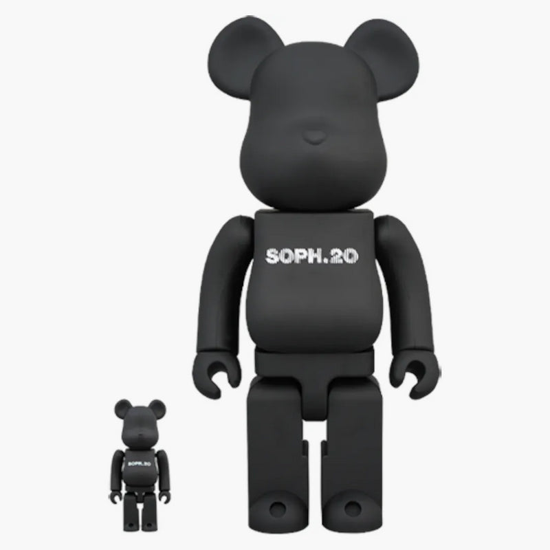 Bearbrick Soph. 20. výročí 100% a 400% sada černá