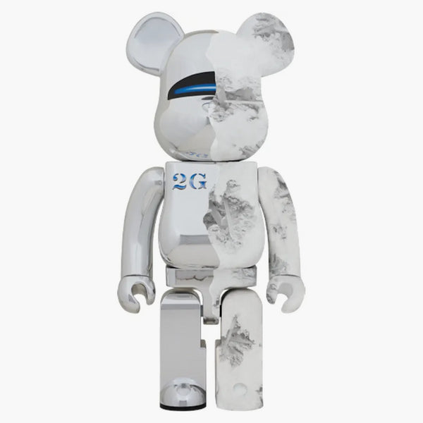 Bearbrick Sorayama x Daniel Arsham 1000% Silver