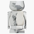 Bearbrick Sorayama X Daniel Arsham 100% y 400% Set Silver