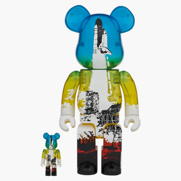 Bearbrick Space Shuttle Launch Ver. 100% & 400% Set