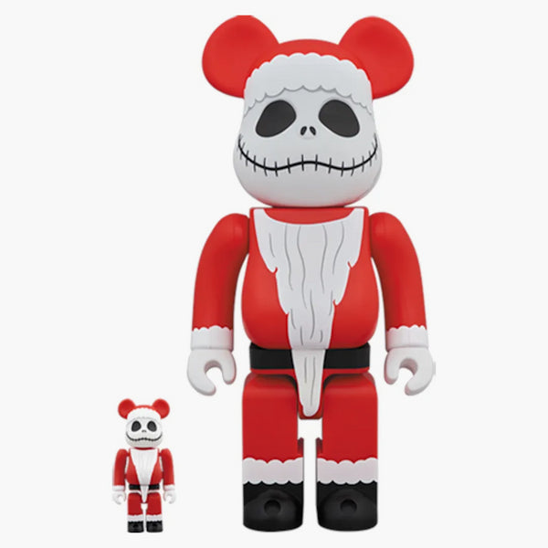 Bearbrick Santa Jack 100% & 400% set bílou/červenou