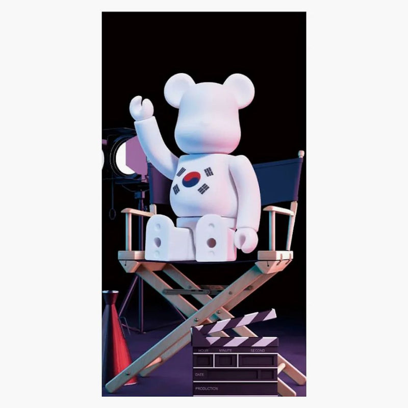 Bearbrick Series 44 Flag South Korea 100% (opened Blind Box & Card Included)