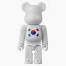 Bearbrick Series 44 Flag Corea del Sur 100% (caja y tarjeta de ciegas abierta incluida)