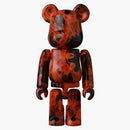 Bearbrick Series 44 Flame Pattern 100% (opened Blind Box & Card Included)