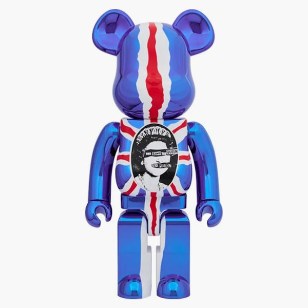 Bearbrick Sex Pistols "god Save The Queen" 10 Chrome